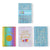 3Pk 40 Sheets Inspirational Journals, 8.25"L X 5.5"W, 3 Designs