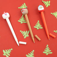 Christmas Character Pen In Display, 3 Styles