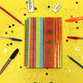 100 Sheet Hard Cover Journal Geo Stripe/Dot, Hot Stamp, 8.5"X5.75", 2 Designs