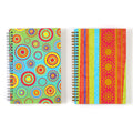 100 Sheet Hard Cover Journal Geo Stripe/Dot, Hot Stamp, 8.5"X5.75", 2 Designs