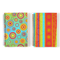 100 Sheet Hard Cover Journal Geo Stripe/Dot, Hot Stamp, 8.5"X5.75", 2 Designs