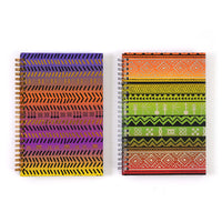 100 Sheet Hard Cover  Journal Dashiki Two, Hot Stamp, 8.5" X 5.75", 2 Designs