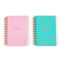 100 Sheet Hard Cover Journal Pastel Sparkle Notes, Hot Stamp, 8.5"X6", 2 Designs