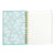 160 Sht 1" Heavy Brass Spiral College Rule Floral Hotstamp Journal,8.5"X6.25",2 Designs