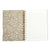 160 Sht 1" Heavy Brass Spiral College Rule Floral Hotstamp Journal,8.5"X6.25",2 Designs