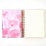 160 Sheet Hard Cover Jumbo Journal Light Floral, Hot Stamp, 8.5X6.25", 2 Designs