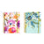 160 Sheet Hard Cover Jumbo Journal Light Floral, Hot Stamp, 8.5X6.25", 2 Designs