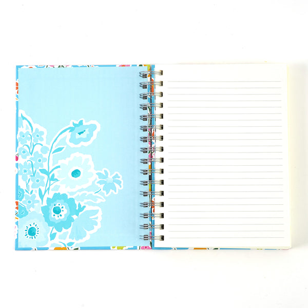 160 Sheet Hard Cover Jumbo Journal Bright Floral, Hotstamp, 8.5"X6.25", 2 Designs