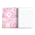 160 Sht Jumbo Spiral Religious Woodgrain Faith Hotstamp Journal, 8.5"X6.25"