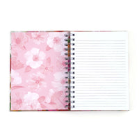 160 Sht Jumbo Spiral Religious Woodgrain Faith Hotstamp Journal, 8.5"X6.25"