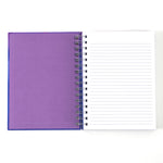 160 Sht 1" Heavy Brass Spiral College Rule Faith Splash Hotstamp Journal, 8.5"X6.25",2Designs