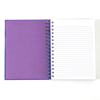 160 Sht 1" Heavy Brass Spiral College Rule Faith Splash Hotstamp Journal, 8.5"X6.25",2Designs