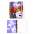 160 Sheet Hard Cover Jumbo Spiral Journal Religious Floral,Hot Stamp,  8.5"X 6.25"