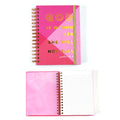 160 Sht Jumbo Spiral Religious Grateful Heart Hot Stamp Journal,  8.5"X6.25"