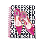160 Sht Jumbo Spiral Obsessed Glamour Hot Stamp Journal, 8.5"X6.25", 2 Designs