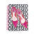 160 Sht Jumbo Spiral Obsessed Glamour Hot Stamp Journal, 8.5"X6.25", 2 Designs