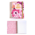 160 Sht Jumbo Spiral Religious Inspired Florals Hot Stamp Journal, 8.5"X6.25"