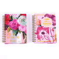 160 Sht Jumbo Spiral Religious Inspired Florals Hot Stamp Journal, 8.5"X6.25", 2 Designs