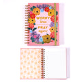 160 Sht Jumbo Spiral Hot Stamp Worry Less Journal, 8.5"X6.25"