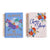 160 Sht Jumbo Spiral Floral Shine Hot Stamp Journal, 8.5"X6.25", 2 Designs