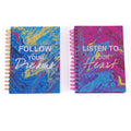 160 Sht Jumbo Spiral Grateful Marble Bright Dreams Hot Stamp Journal, 8.5"X6.25", 2 Designs