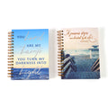 160 Sht Jumbo Spiral Religious  Inspirational Path Hot Stamp Journal, 8.5"X6.25", 2Designs