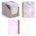 160Sht/320Pge Jumbo Spiral Swirl Pink Journal, 8.5"X6.25"