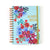 160Sht/320Pg  Hot Stamp Spiral Journal, Floral Blessing, 8.5"X6.25"