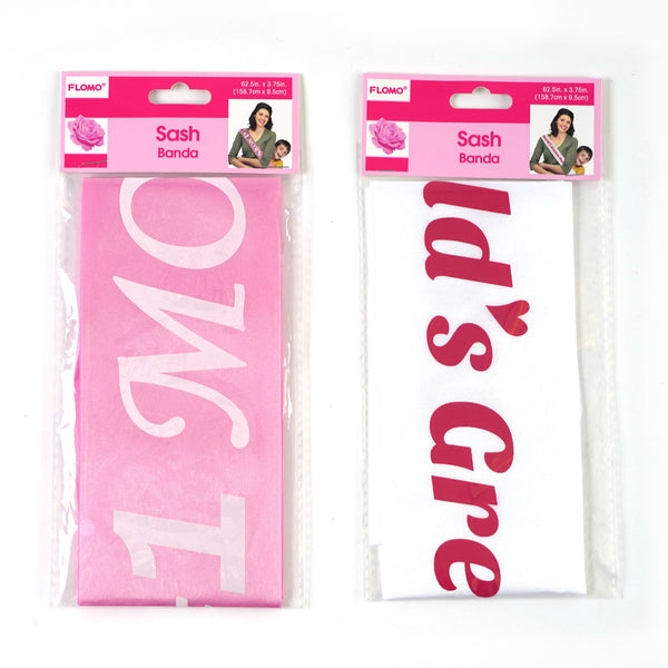 Mother'S Day Sash 62.5"L X 3.75"W, 2 Assortments