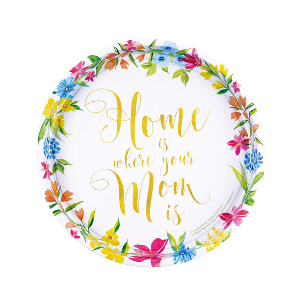 Mother'S Day-11" Diameter Round Tin Plate, 3 Designs