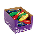 8.5" Plastic New Year Maracas With Assorted Colors In Pdq