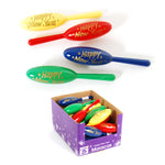 8.5" Plastic New Year Maracas With Assorted Colors In Pdq