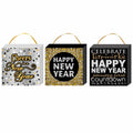 7" X 7" New Year Plaques, 3 Assortments