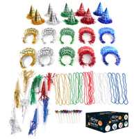 60Pcs Colorful New Year Party Box For 20 People