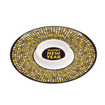 12"D New Years Chip N Dip Tray, 2 Designs