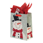 2Pk Extra Large Snowdots Santa Glitter Bag, 4 Designs