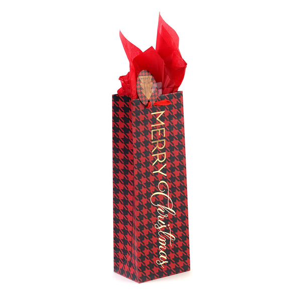 Bottle Pretty Plaid Christmas Hot Stamp/Glitter Bag, 4 Designs