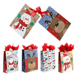 2Pk Extra Large Santa'S Friends Christmas Printed Hologram Bag, 4 Designs