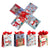 4Pk Medium Santa'S Friends Christmas Printed Hologram Bag, 4 Designs
