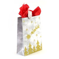 Extra Large Plaid Joy Glitter/Hot Stamp Bags, 4 Designs