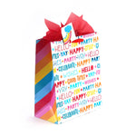 3Pk Large Birthday Party Blowout Hot Stamp/Glitter/Uv Bag, 4 Designs
