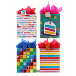 Large Birthday Party Blowout Hot Stamp/Glitter/Uv Bag, 4 Designs