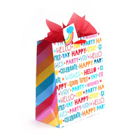 Large Birthday Party Blowout Hot Stamp/Glitter/Uv Bag, 4 Designs