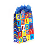 Extra Large Birthday Hooray! Hot Stamp/Glitter Bag, 4 Designs