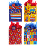 Large Birthday Hooray! Hot Stamp/Glitter Bag, 4 Designs