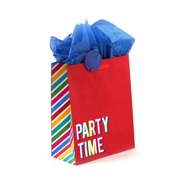 2Pk Extra Large Birthday Party Affair Hot Stamp Bag, 4 Designs