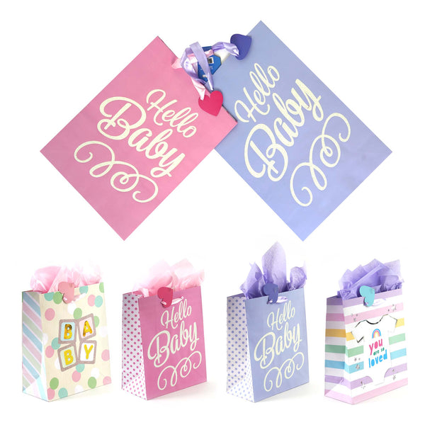 2Pk Extra Large Babies Are So Special Hot Stamp/Glitter Bag, 4 Designs