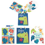 3Pk Large Baby Jungle Glitter Bag, 4 Designs