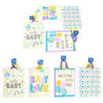 2Pk Extra Large Baby So Happy Glitter Bag, 4 Designs