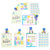 2Pk Extra Large Baby So Happy Glitter Bag, 4 Designs